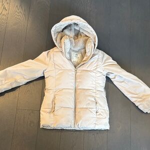 Abercrombie & Fitch Cream Puffer Jacket